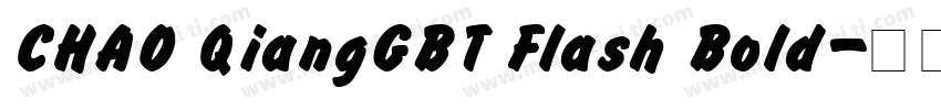 CHAO QiangGBT Flash Bold字体转换
